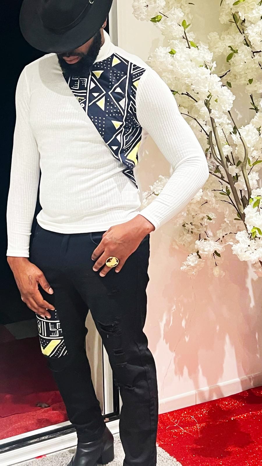 Ensemble homme col roulé