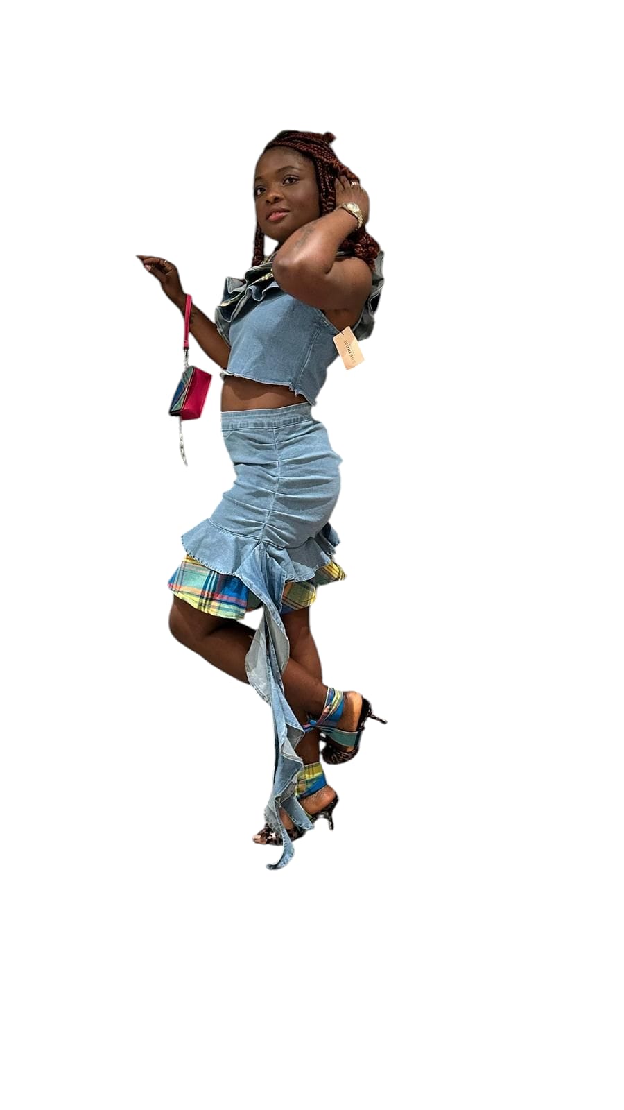 Ensemble jupe en jean